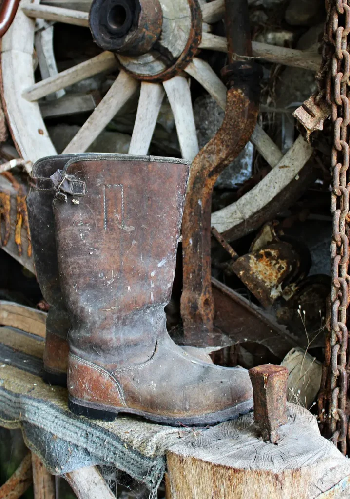 botas viejas historia